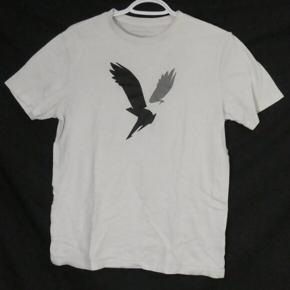 AMERICAN EAGLE - Super Soft - Standard Fit | small | Graphic White Tee / T-Shirt - Picture 2 of 13